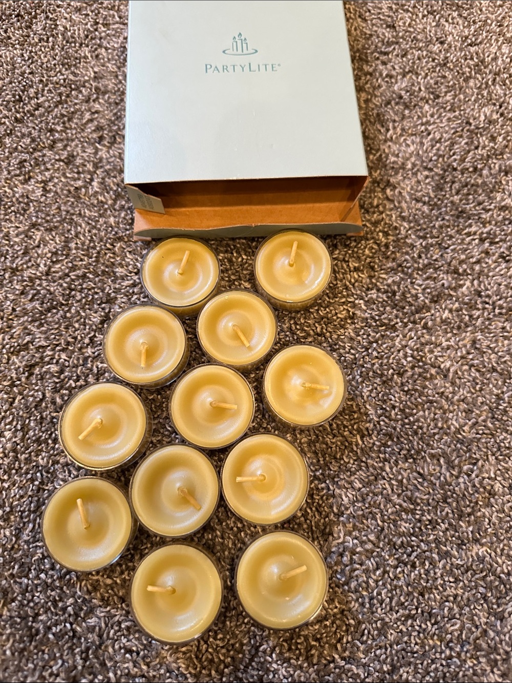 PartyLite Warm Yellow Tea Light Candles - 12-Count